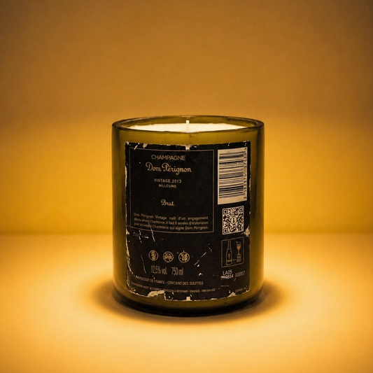 Bougie artisanale design de luxe - Dom Pérignon